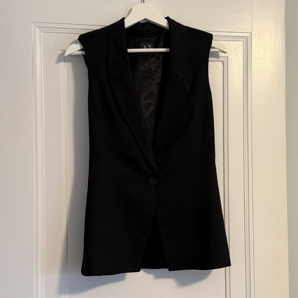 Vintage Armani Exchange Tailored Waistcoat/Sleeveless Blazer